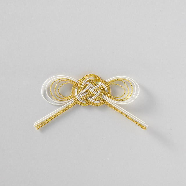 水引 ミニ飾り 白金