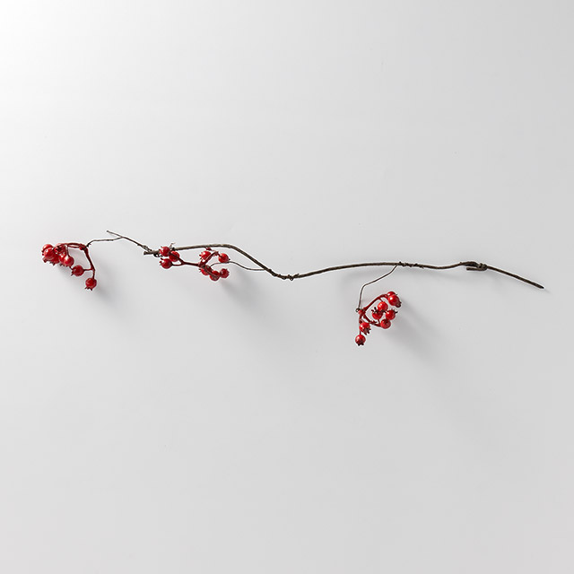 アートフラワー　赤い実・茶枝