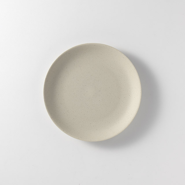SAI AC 焼き締め皿 16cm ライトグレー