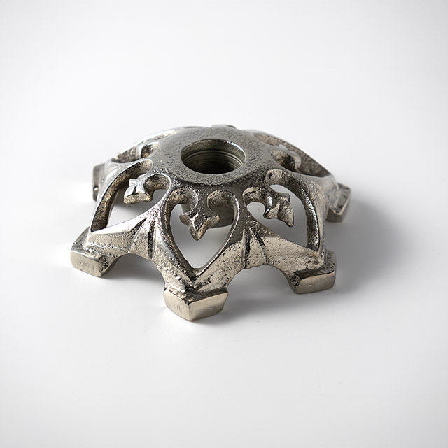 キャンドルホルダーCAVIA アルミニウム シルバー