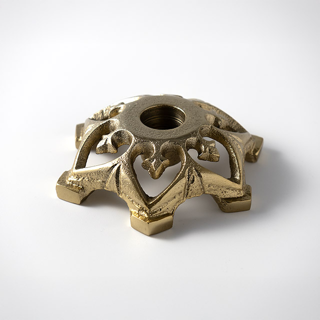 キャンドルホルダーCAVIA アルミニウム ライトゴールド