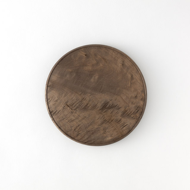 松本克也　カッティングボード23cm　楓鉄媒染