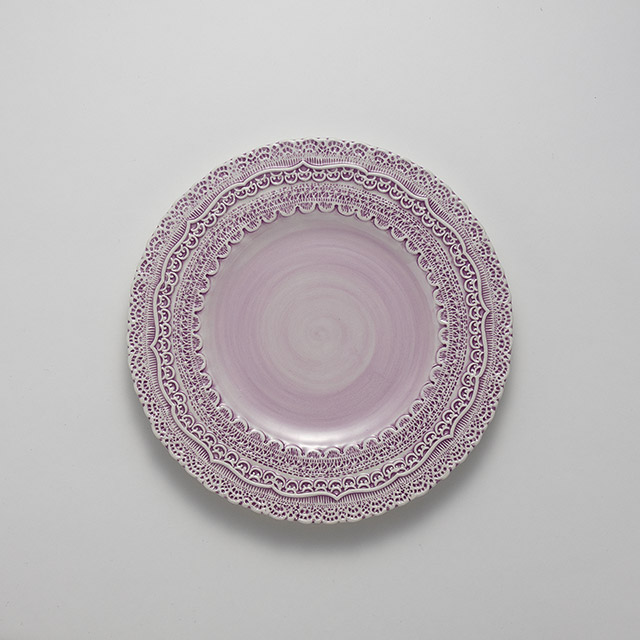FINEZZA　デザートプレート　22cm　パープル
