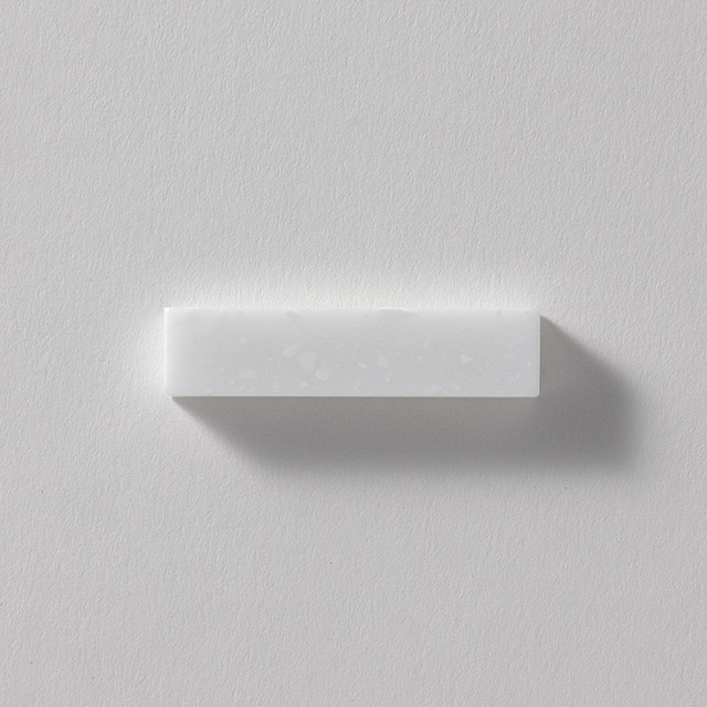 箸置き 人工大理石 白&白粒