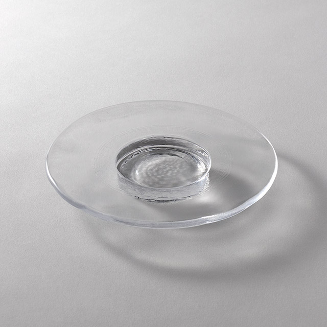 リップル 丸フラットプレート 15cm クリア