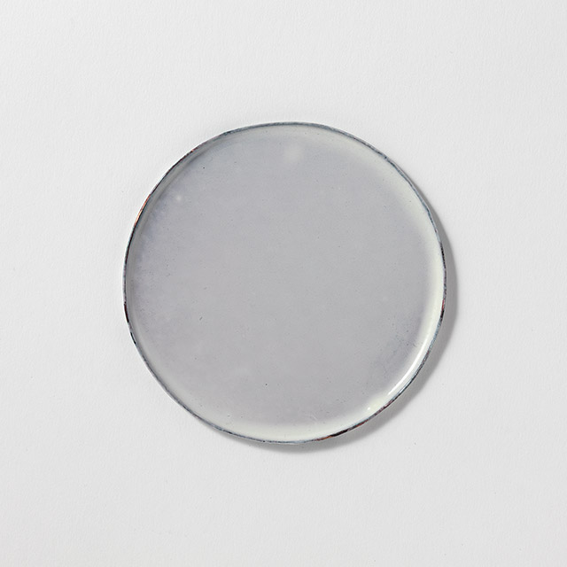 nijiiro 銅ホーロー 丸板皿S 白