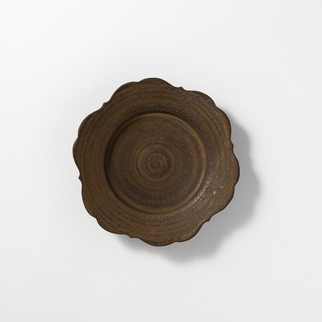 サコユリコ 桔梗小皿 ブロンズ