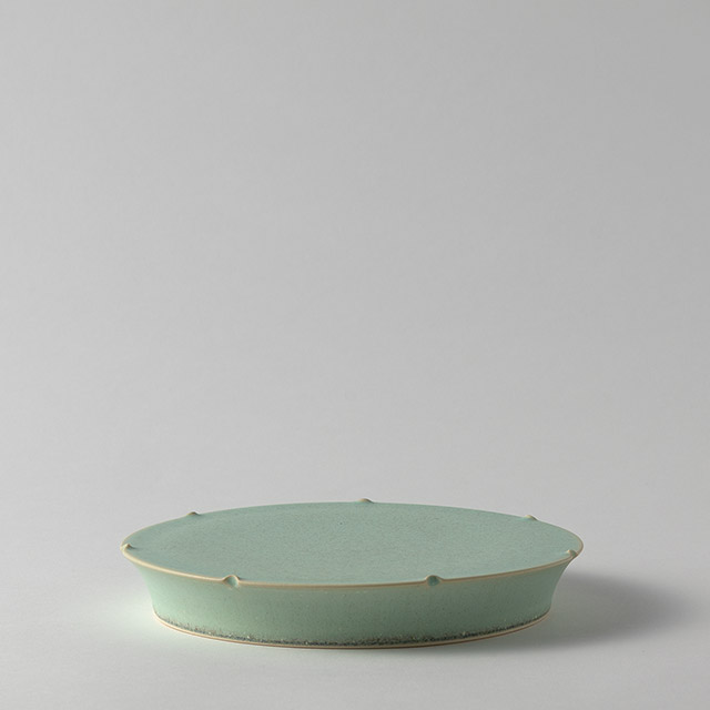 中村譲司 白翠輪花台皿