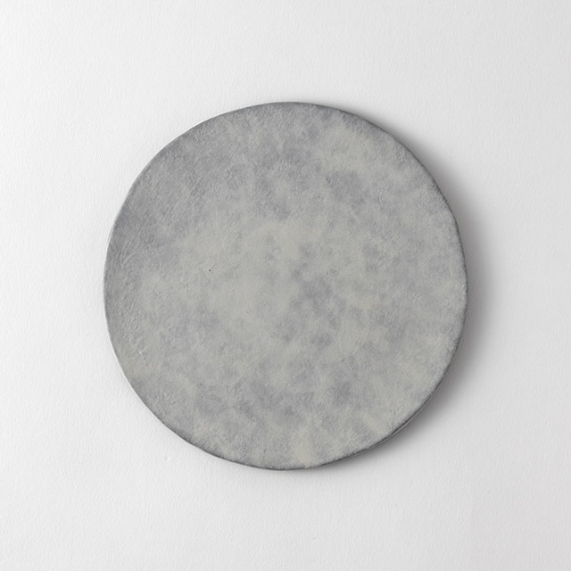 鈴木智子 小皿15cm(薄白化粧)