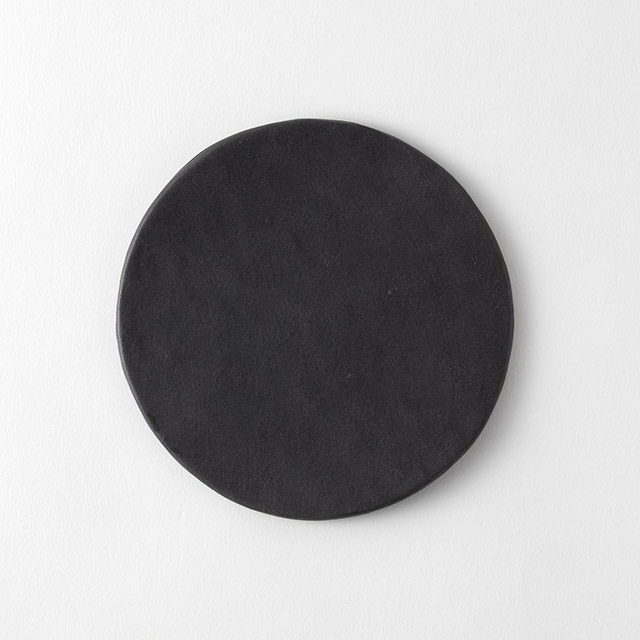 鈴木智子 小皿15cm(墨黒化粧)