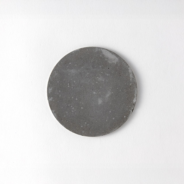 コースター 丸 グレー mortar