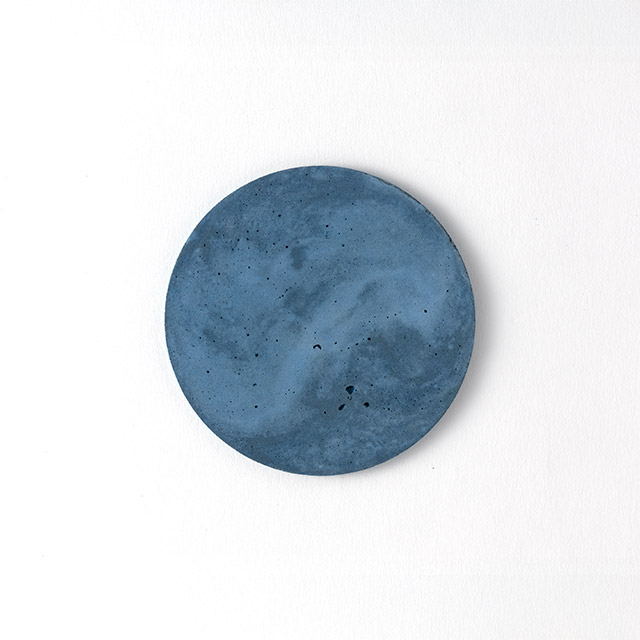 コースター　丸　ブルー　mortar