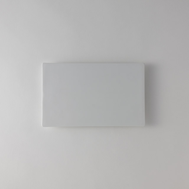 MORIYAMA　足付フラット長角皿27cm白