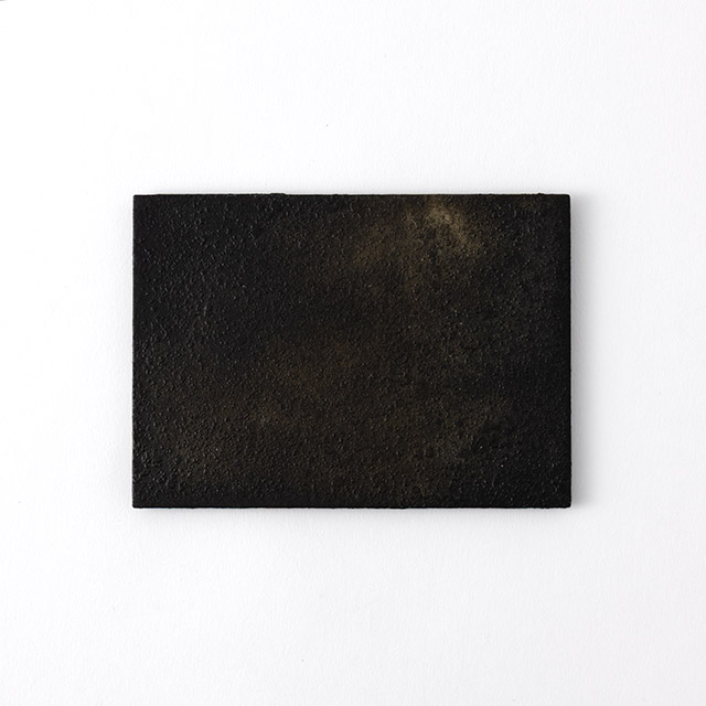 早水恵一郎 一閑張豆敷 ブラック 和紙