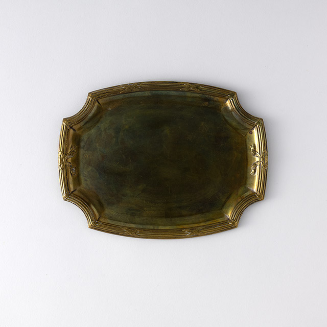 ブラスプレート リボン フランス