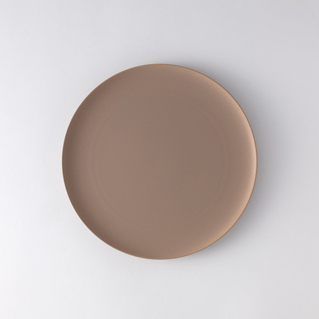 グランディール ベージュマット 25cmフラットプレート