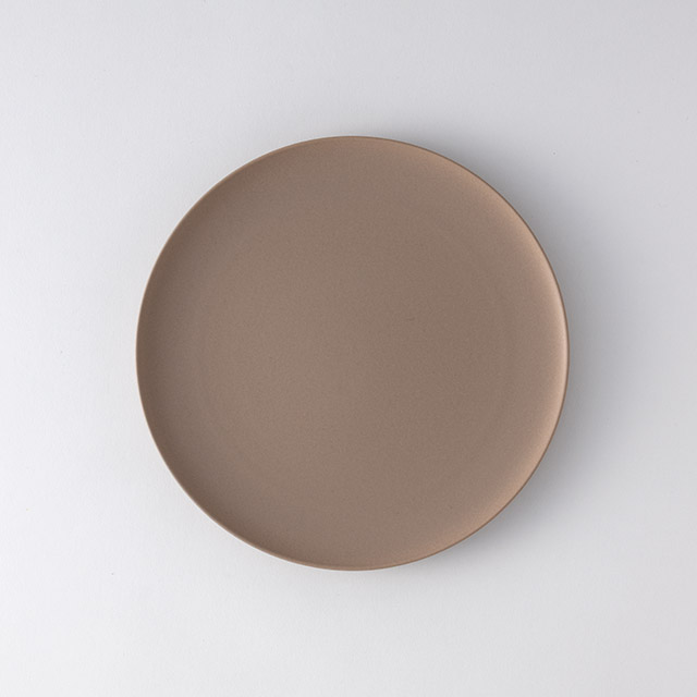 グランディール ベージュマット 22.5cmフラットプレート