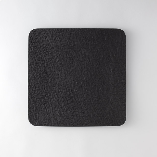 ManufactureRockスクエアサービングプレート黒32