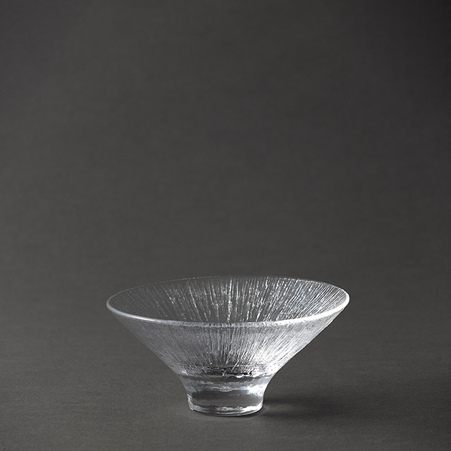 松浦健司 ガラス鉢 放射模様