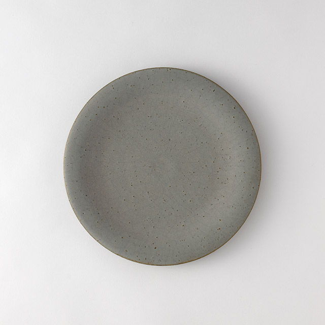 藤丸枝里子 グレープレート 貫入ピンホール