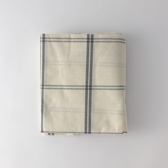 ZH コットン テーブルクロス チェック ブルー