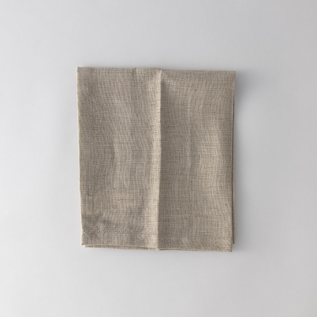 ZH　無地リネン　ナプキン　サンドベージュ