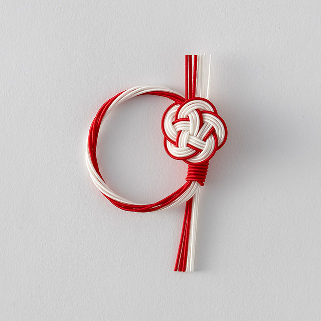 水引箸置き 松 赤/白