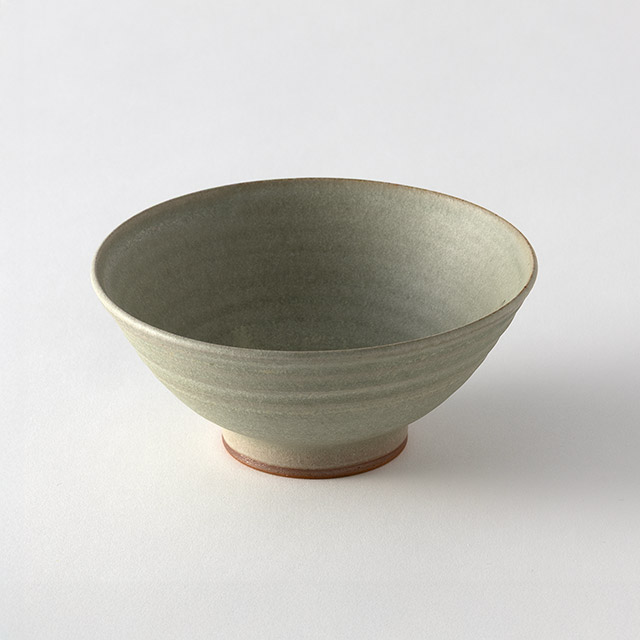 見野大介　飯碗（大）翠釉