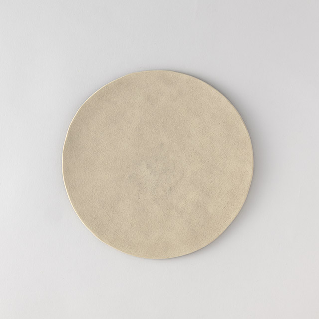 鈴木智子 19cm皿(白灰化粧)