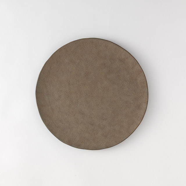 鈴木智子 ミート皿(錆色化粧)