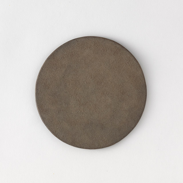 鈴木智子 小皿11.5cm(錆色化粧)