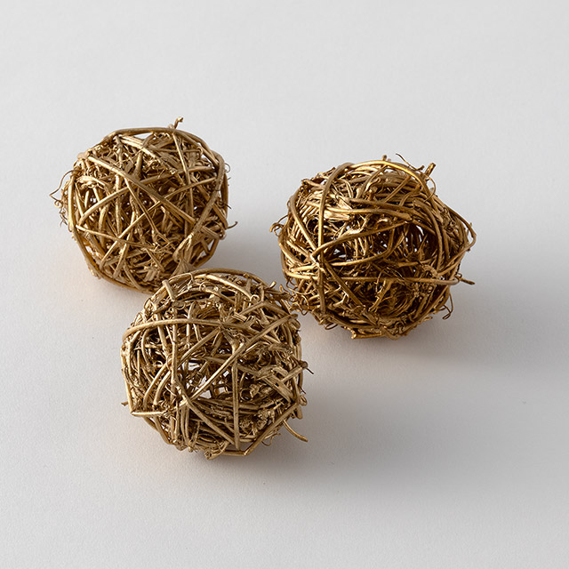 サンキライボール ゴールド 3個セット