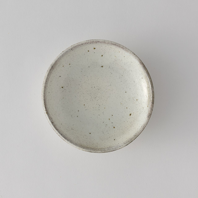 坪井俊憲　粉引4寸皿