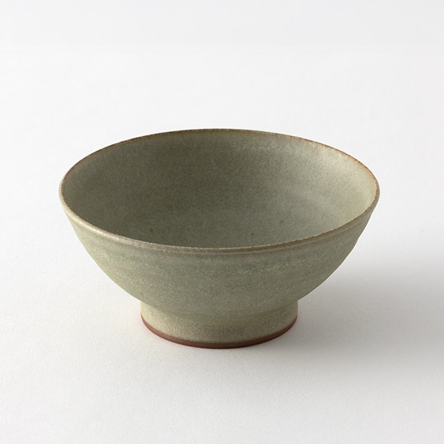 見野大介　飯碗（小）翠釉