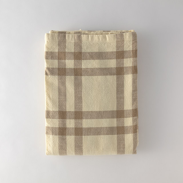 ZH チェック柄 コットン テーブルクロス