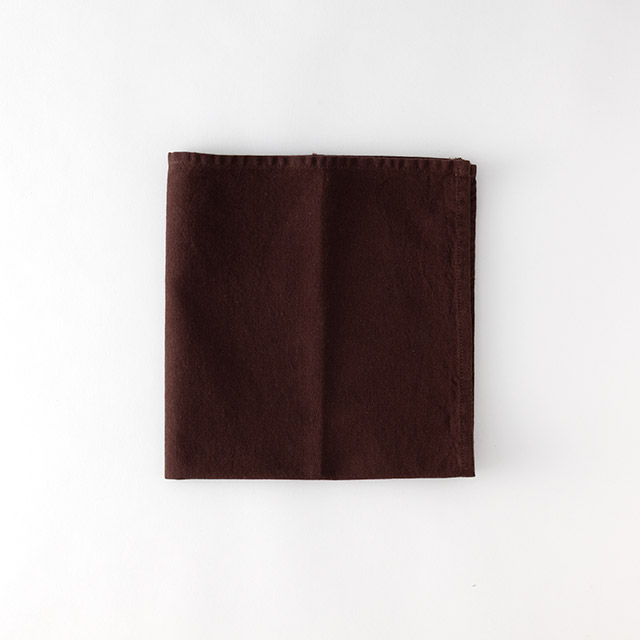 ZH　ウォッシュドコットン　ナプキン　バーガンディ