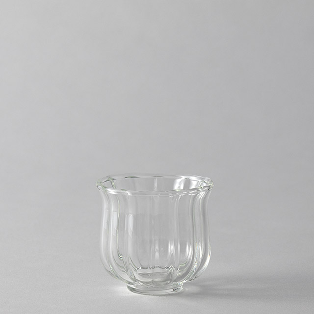 耐熱ガラス フルールリブカップ