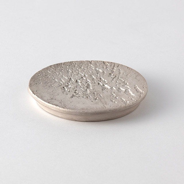 野田里美　銀樹豆台皿