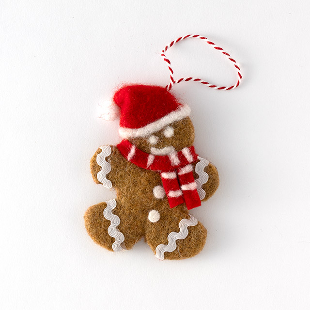 クリスマスオーナメント　フェルトジンジャーマン