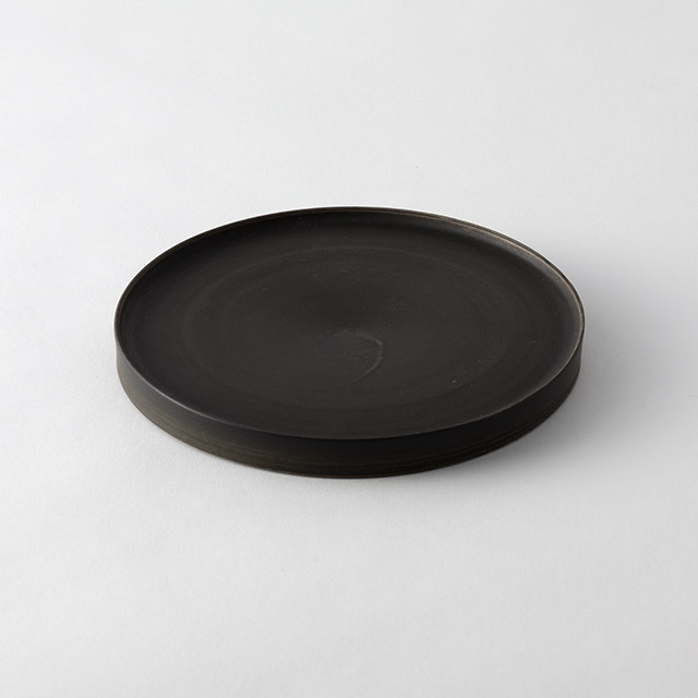 藤原ヒロミツ 座皿 黒