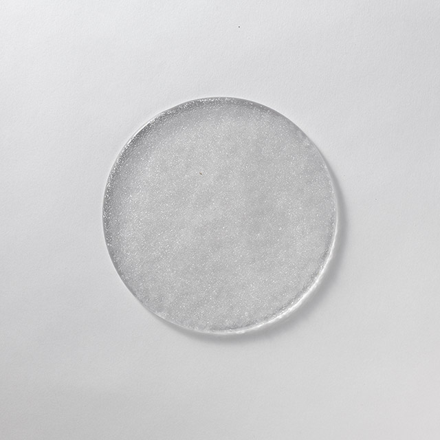 相馬佳織　ガラスプレート　みちかげクリア14.5cm