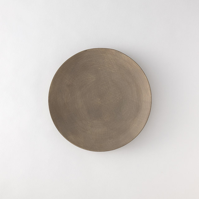 児玉修治　ラウンドプレート　ベージュ　23cm