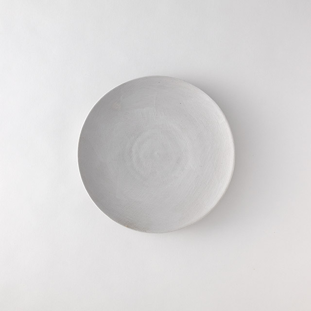 児玉修治　ラウンドプレート　ホワイト　23cm