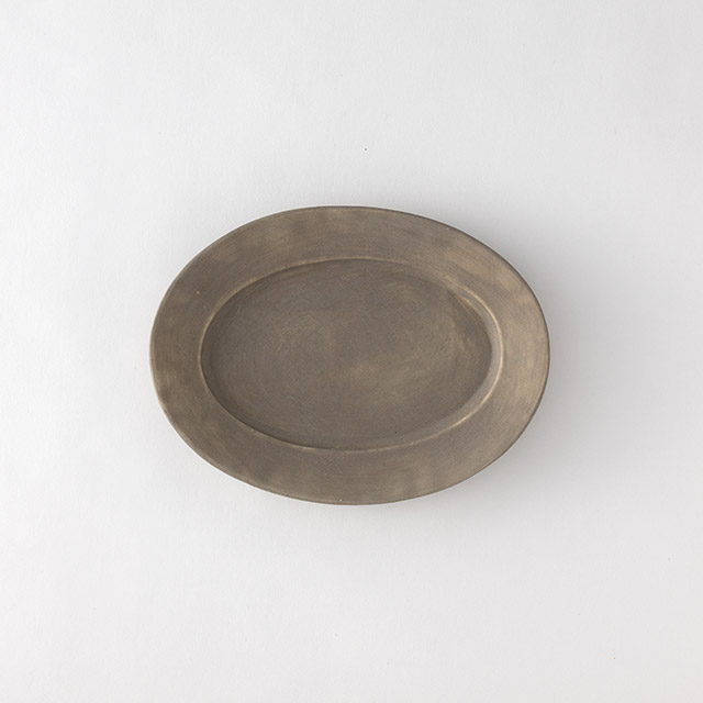 児玉修治 オーバルプレート ベージュ M