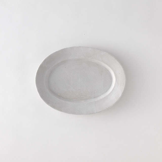 児玉修治　オーバルプレート　ホワイト　M