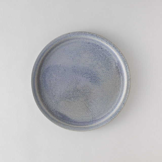 河合美月　リムプレート24cm　水色