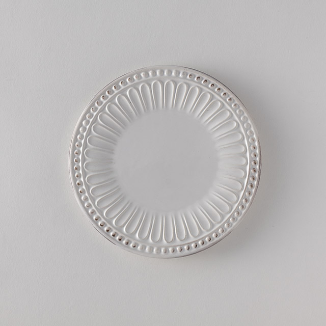 ELIOS PERLE パン皿白16