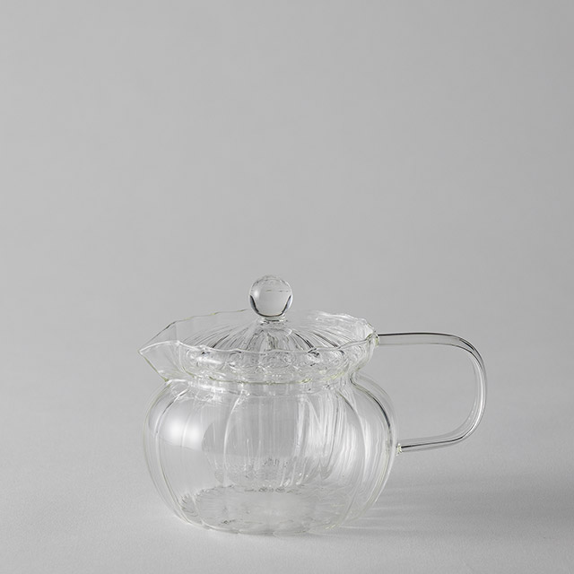 ガラスティーポット　フリル　LOW