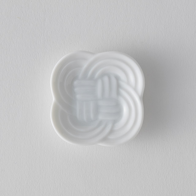 結び箸置き ホワイト