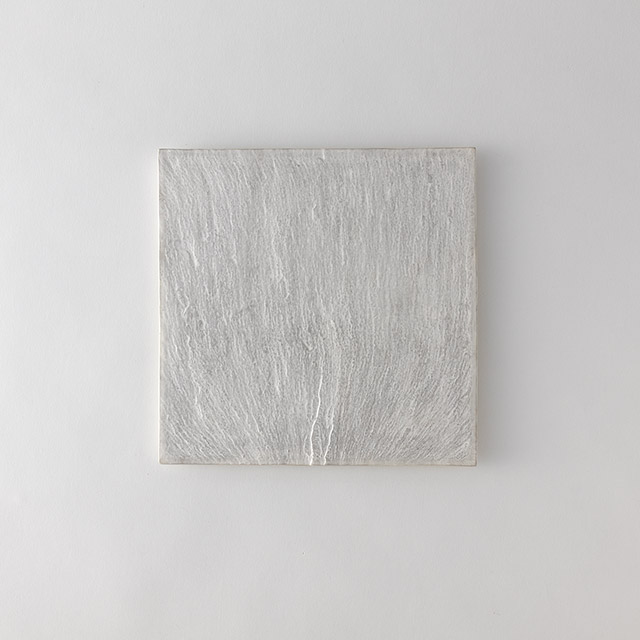 硯石正角プレート シルバー24cm 有田焼